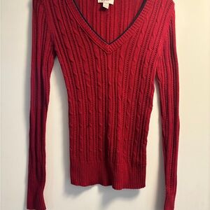 Arizona Jean Co. Red V-Neck Sweater